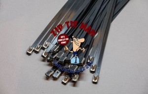 4.6mm x 200mm Coated Stainless Steel Cable Ties (100 pack) 