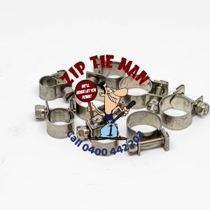 14mm – 16mm EFI 304 Stainless Steel Hose Clamps  (20 Per Pack)